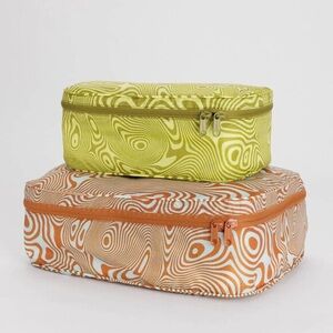 BAGGU Trippy Swirl Packing Cube Set